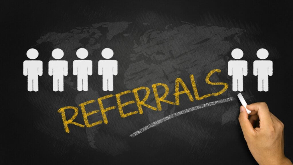 build referral system